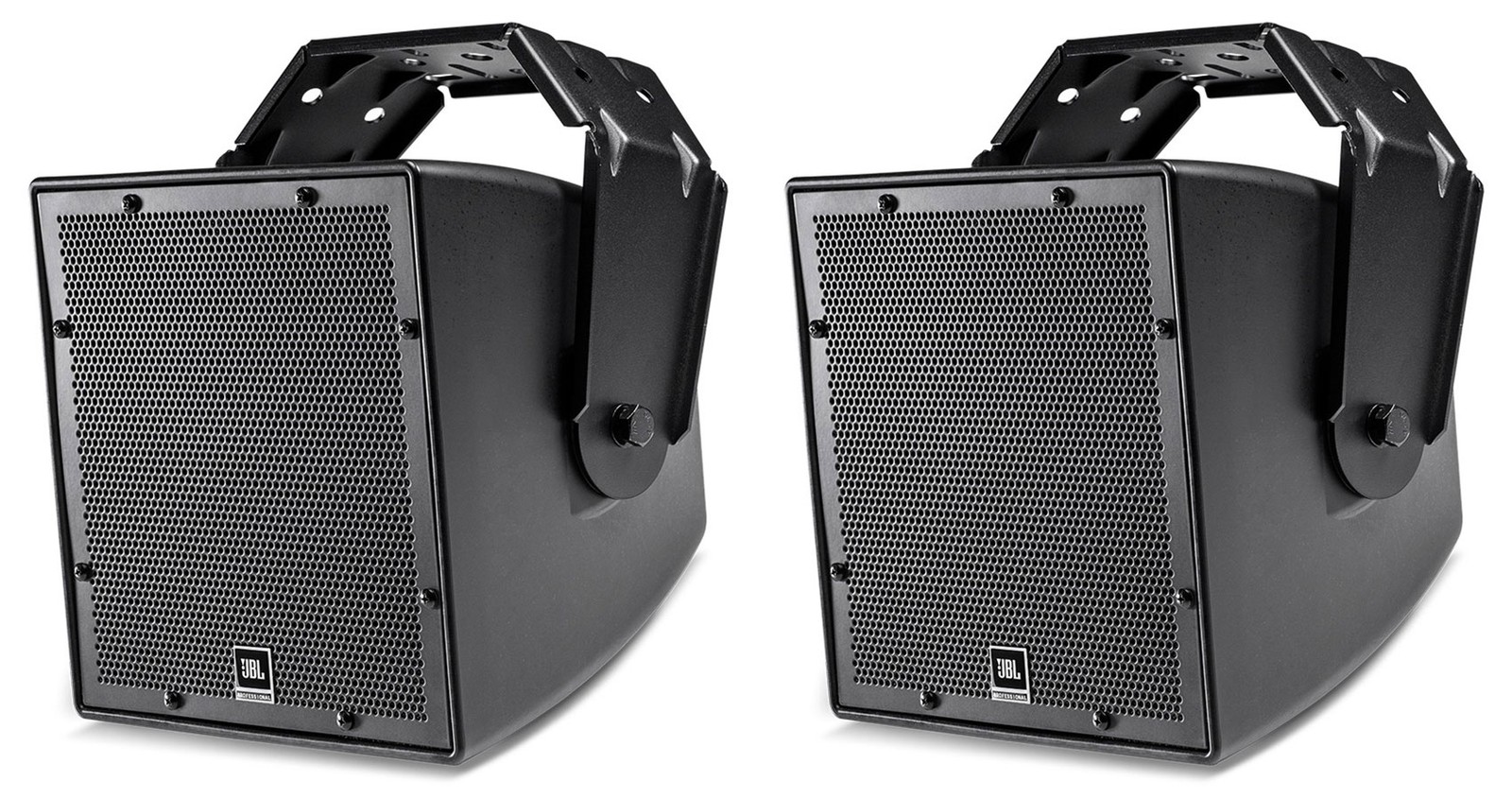 (2) JBL AWC62-BK 6.5" 120 Watt Black Indoor/Outdoor 70V Commercial Speakers