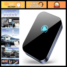 Wireless Carplay Android Auto Adapter, 5GHz WiFi, Bluetooth 5.3, Plug & Play, iO