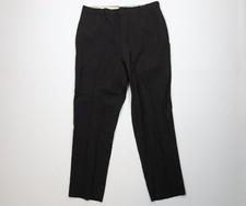 Vtg 50s Rockabilly Mens 36x32 Rayon Gabardine Striped Chino Pants Trousers USA