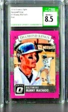 2016 Panini Donruss Optic Manny Machado Diamond Kings Pink CSG 8.5