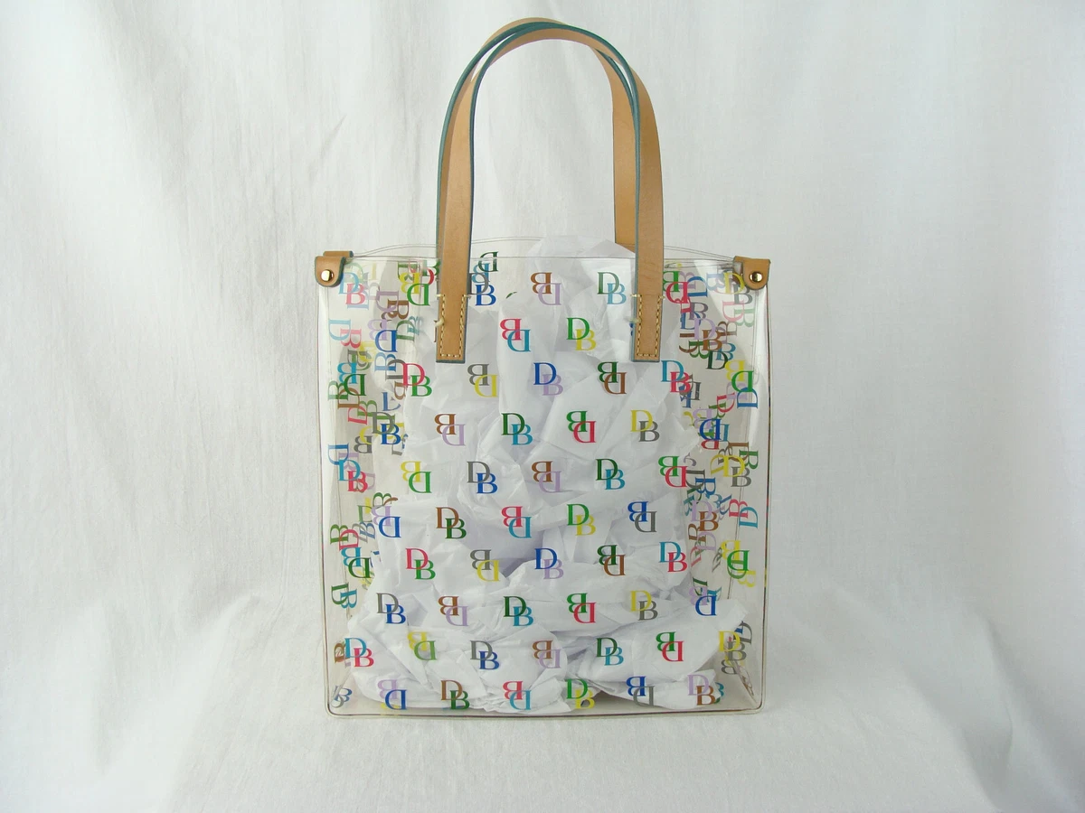 CLEAR VINYL SMALL TOTE BAG