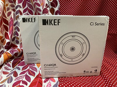 BRANDNEW  KEF Ci160QR Round In-Ceiling Speaker Architectural Loudspeaker (PAIR)