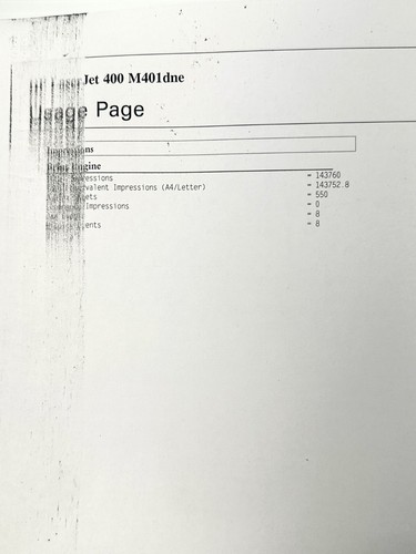 HP LaserJet Pro 400 M401dne Monochrome Laser Printer(100% Toner), Left Side Blur - Picture 7 of 15