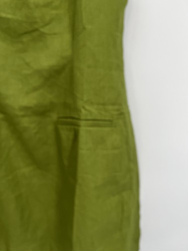 Reformation Phillipa Linen Mini Dress Avocado Size 12 NWT - Picture 3 of 6