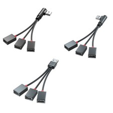 USB Power Splitter 1 Male to 3 Female USB 2.0 Adapter 1 to 3 USB Splitter