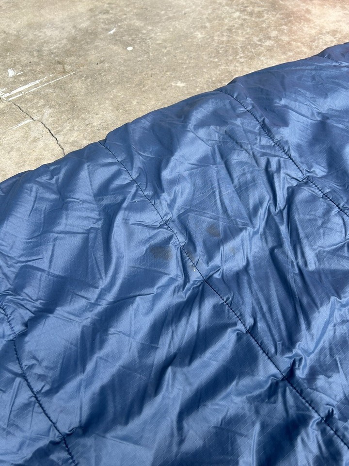 Vintage 70s 80s THE NORTH FACE Brown Label Sleeping Bag Blue Mummy