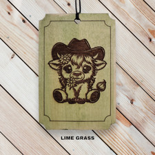 Highland Cow 2 - Car Air Freshener Holder