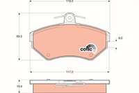 BremsbelÄGe VW P. A4/PASSAT 96-00 Ohne Sensor