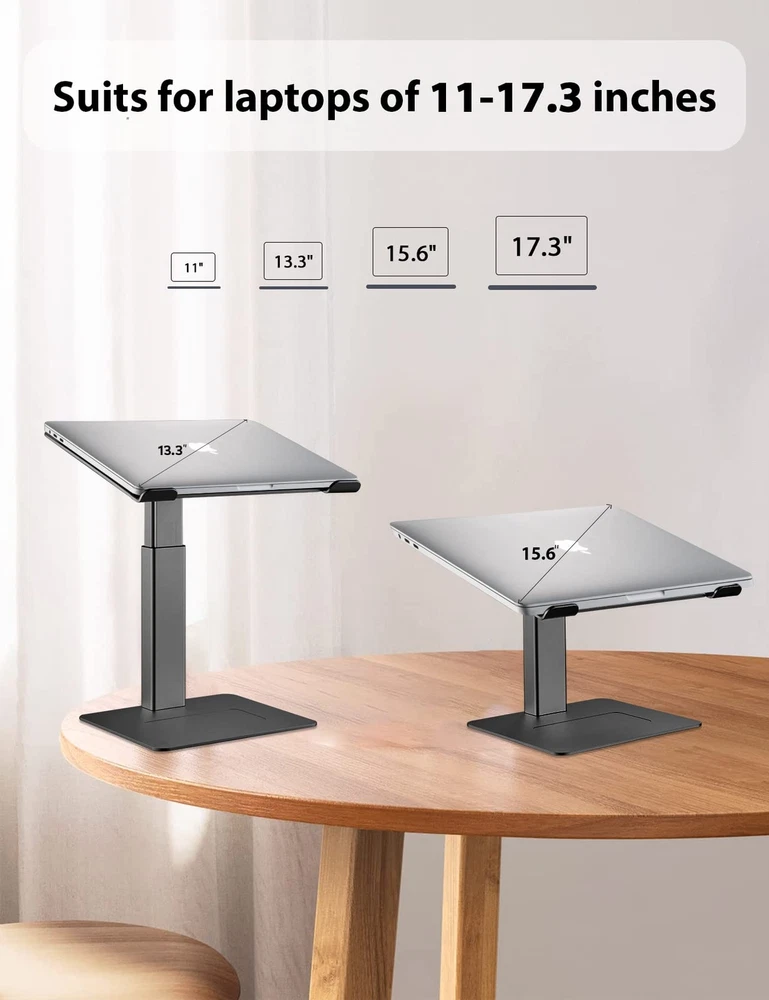 Laptop Stand for Desk, Ergonomic Sitting and Standing Laptop Riser for Notebo...