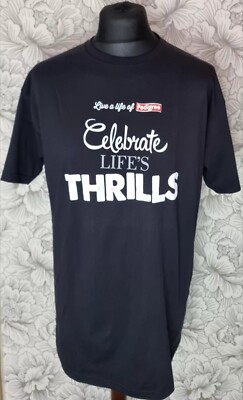 MARSTON'S BREWERY LIVE A LIFE OF PEDIGREE Celebrate Life's Thrills T-Shirt Large