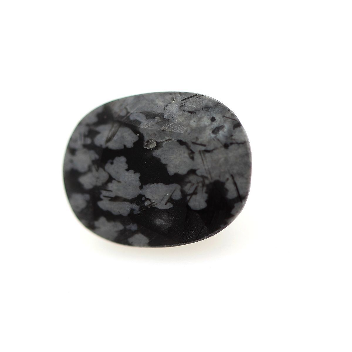 Obsidienne flocon de neige d'Afrique de 3.15 cts pour lithothérapie et bijoux