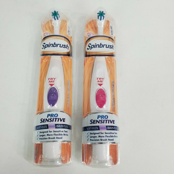 Spinbrush Pro Sensitive powered toothbrush Ultra Soft (766878002958)