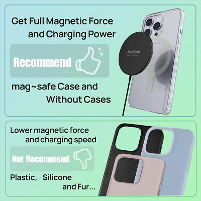 15 Watts Wireless Magnetic Charger For Iphone 15/14/12 Airpods 3/2/Pro  WHITE
