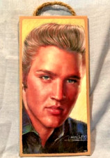 Elvis Presley Sign 5" X 10" Wooden Sign Portrait  **NEW**