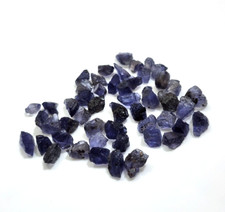 Top 50 Pcs Lot Size 6-9 MM 100 Natural Iolite Raw Loose Gemstone For Jewelry