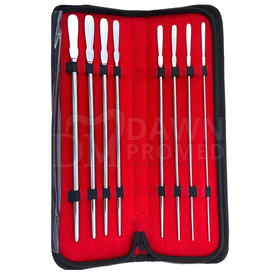 Juego de 8 dilatadores Dittel sonidos uretrales 11,5′′ recto 18 FR – 32F de un solo extremo Foto 4 de 4