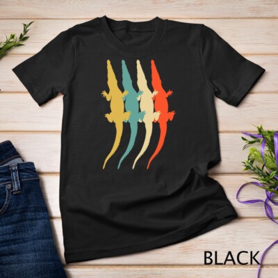Crocodile Alligator vintage retro Gift idea for men women Unisex T-shirt