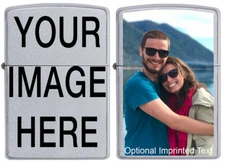 CUSTOM ZIPPO LIGHTER PERSONALIZE THIS GENUINE ZIPPO LIGHTER WITH YOUR IMAGE!