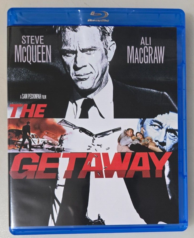 THE GETAWAY (1972) Blu-Ray Sam Peckinpah Steve McQueen Walter Hill Action Crime