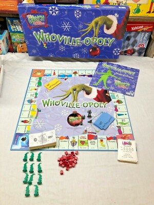 Whoville-opoly How The Grinch Stole Christmas Game - Replacement Parts- You Pick