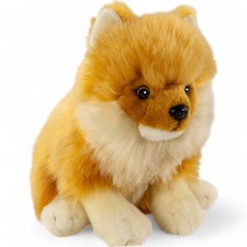 Carl Dick Cane Pomerania, Spitz seduto, animale di peluche