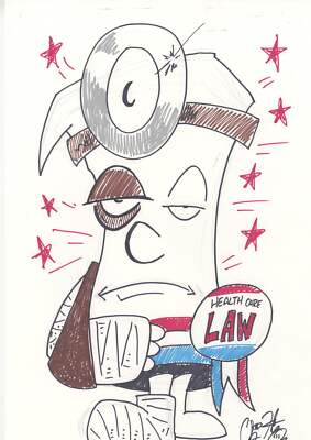I'm just a Bill - Health Care Law - Original Art by Chris Flick