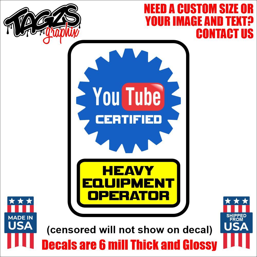 Operator Printed & Laminated Window Decal Sticker