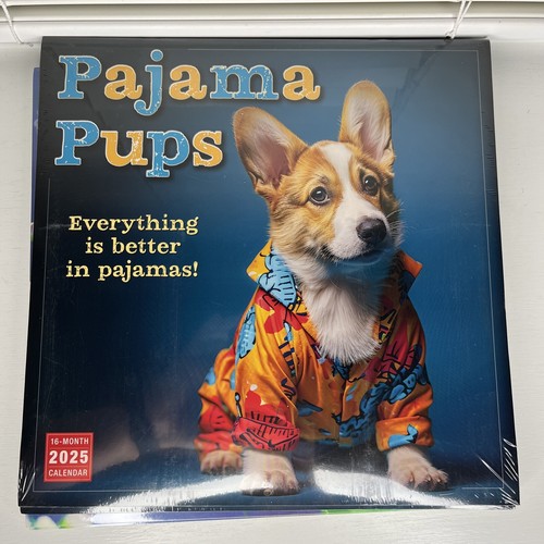 Wall Calendar 2025 Pajama Pups by Inc Sellers Publishing 12x12 16 Month New Seal
