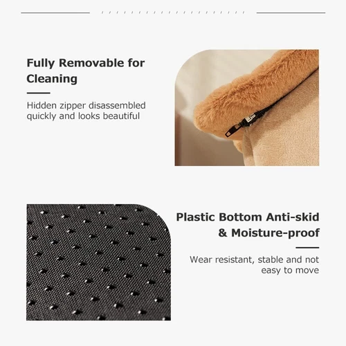 Dog house, pet dog bed, small dog winter warm plush cat bed - Picture 7 of 16