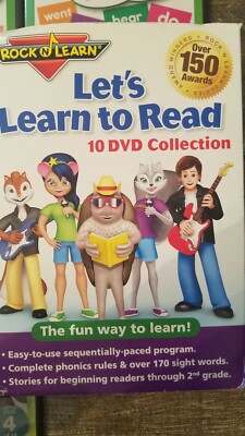 Let's Learn to Read 10 DVD Collection by Rock 'N Learn Let's Learn to Read 10 DVD Collection by Rock 'N Learn