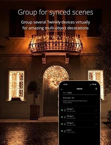 Twinkly Lights 190 Golden Edition Icicle - image 2 of 4