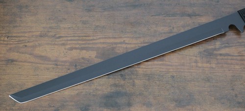 26” Ninja Sword Stealth Black Hard Sheath Shadow Ops Back Strap Stealth Tanto - Picture 5 of 9