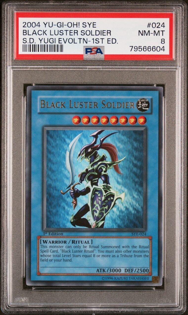 Yugioh PSA 10 GEM MINT 10 Black Luster Soldier 1st Edit