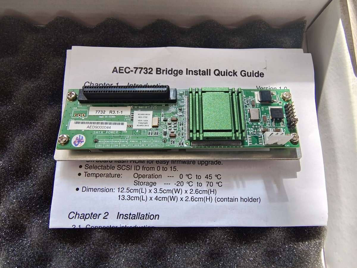 SCSI-IDEブリッジ+新品HDD付き Amazon | ACARD Technology LVD SCSI-to-IDE ブリッジ (for ATAPI