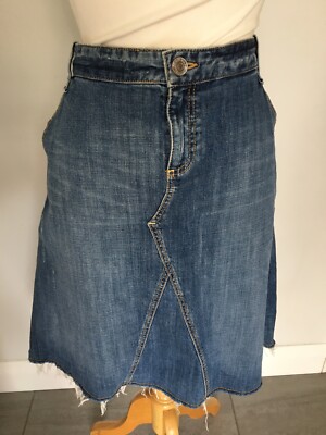 Banana Republic Ladies Blue Denim Skirt Size Great Condition