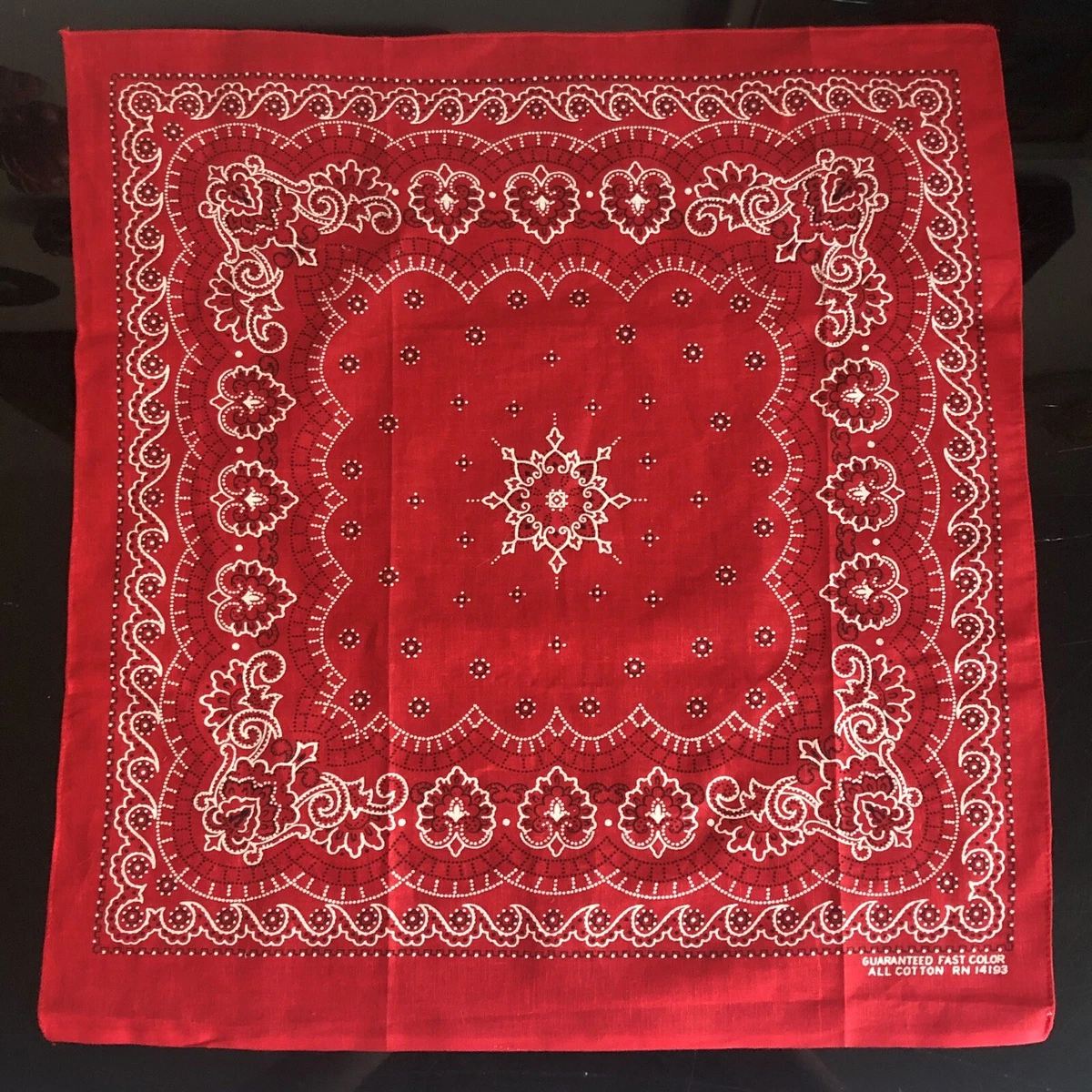 Western/Bandana 1960s Vintage Plain & Solid Handkerchiefs for sale
