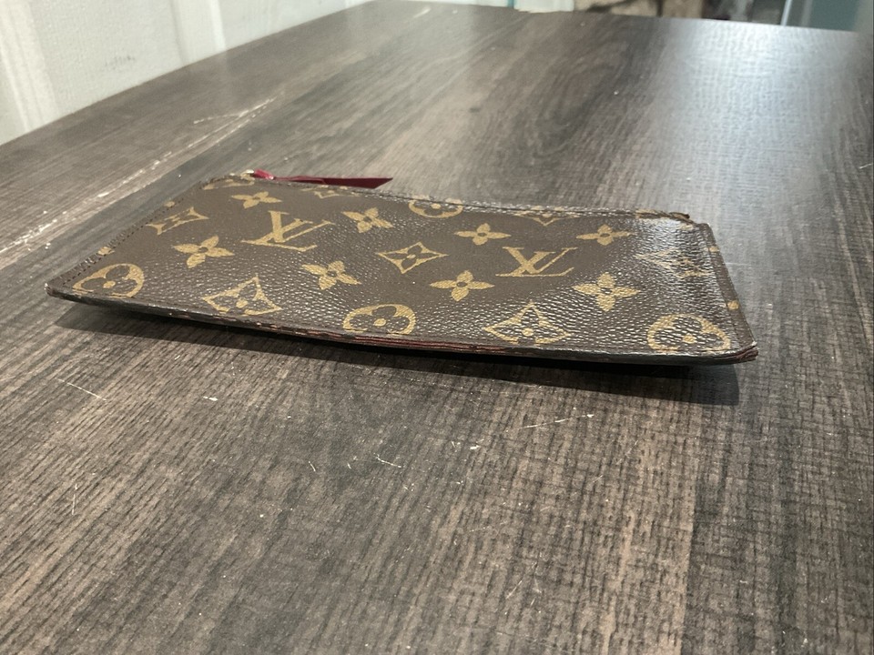 LOUIS VUITTON Felicie Pochette Insert Zip Coin Monogram Leather Wallet