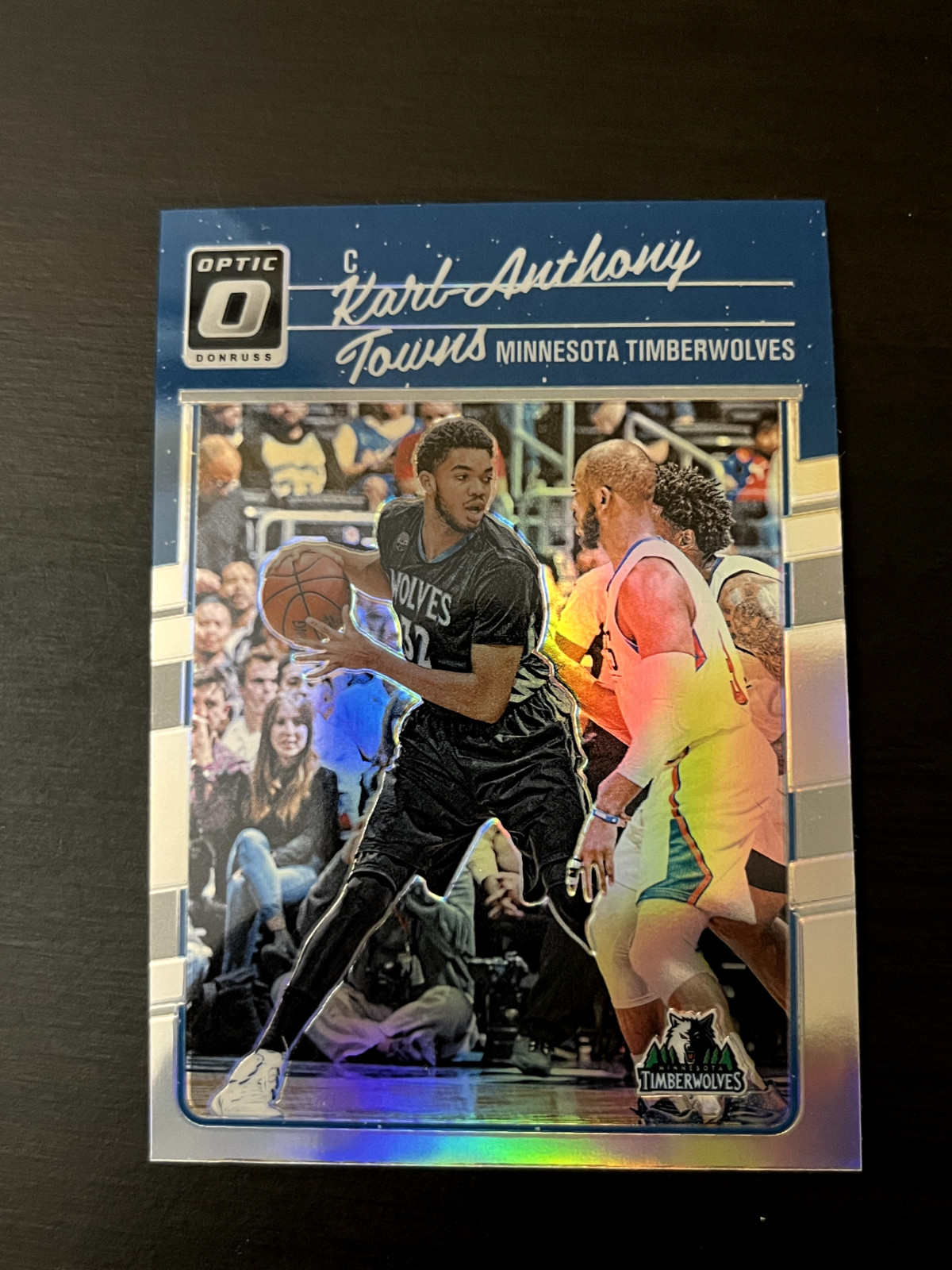 Karl-Anthony Towns 2016-17 Optic Holo Silver Prizm #128 Minnesota Timberwolves
