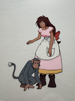 Anime Cel Original Kunst mit Originalzeichnung