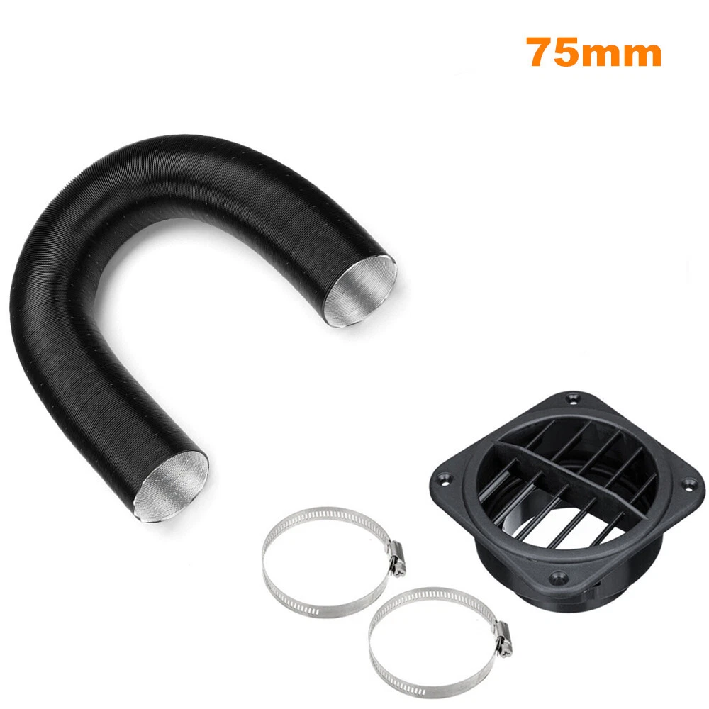 75mm Car Heater Pipe Duct Warm Air Outlet Vent Hose Kit for Propex Diesel  Heater | eBay
