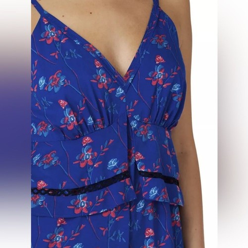 Thakoon Collective Blue Floral Wide Leg Jumpsuit - Picture 4 of 16