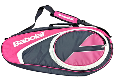 Babolat Tennis Racquet Bag Hot Pink & Black Two (2) Zipper