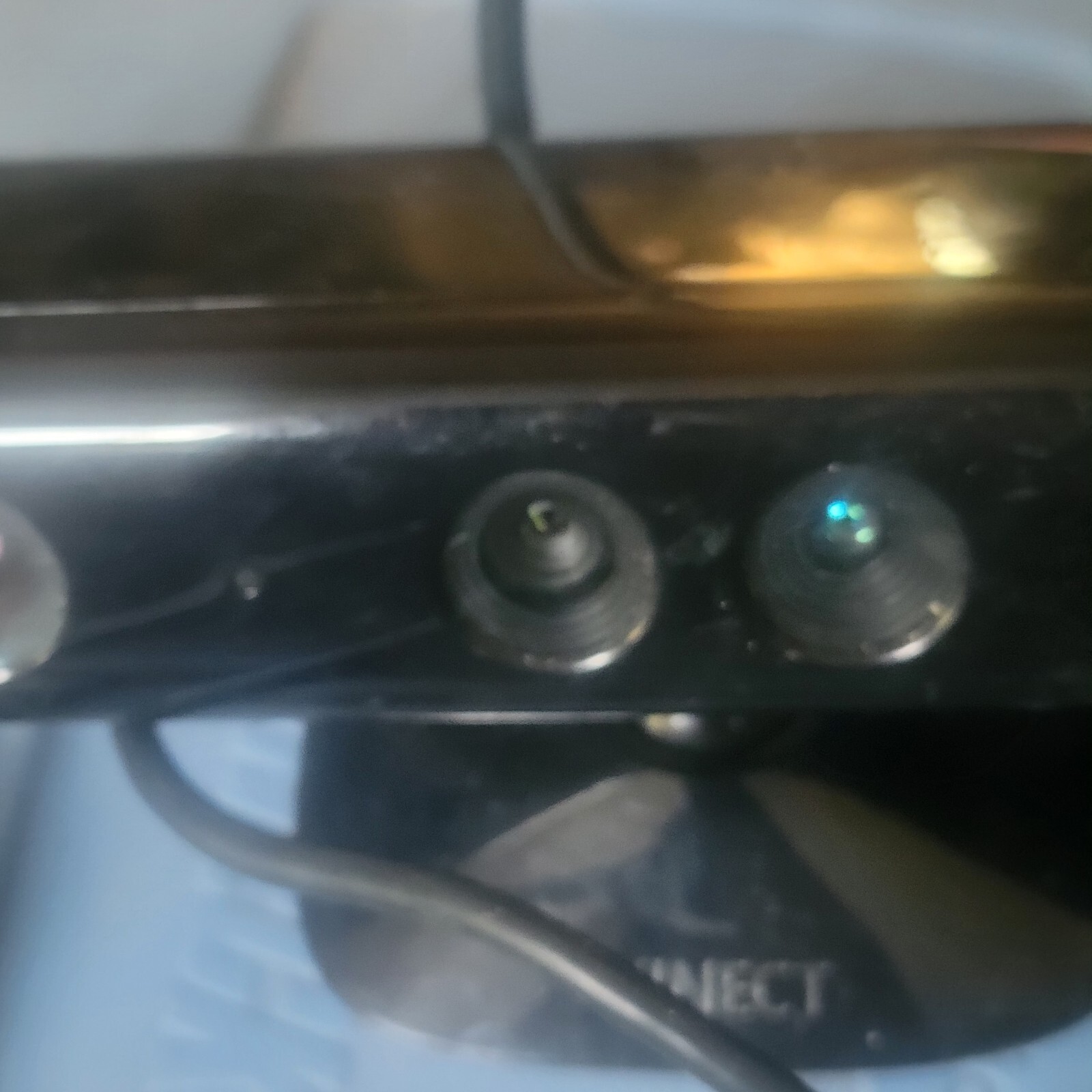 Genuine Microsoft XBOX 360 Kinect Sensor Bar 1414 Black with Power Adapter