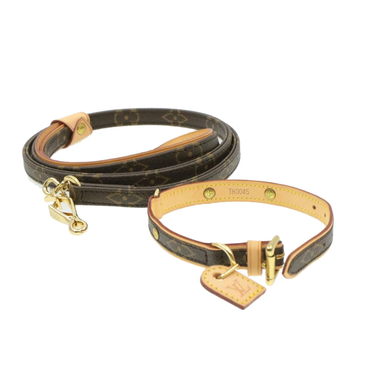 Louis Vuitton Dog Collar and Leash 