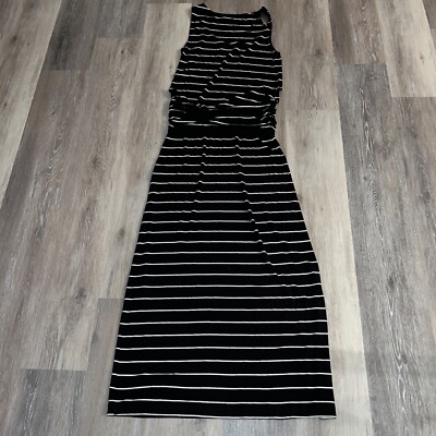 princess polly baby blue dress Black White Horizontal Stripe Dress main image 1