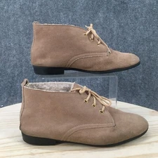 Outdorables Boots Womens 8 Daniel Green Chukka Ankle Bootie Beige Suede Lace Up