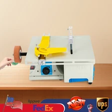 Mini Table Grinder Gem Grinding Polishing Machine Rock Saw Jewelry Lapidary 750W