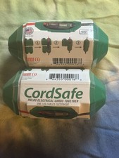 2 TWO 2 Cordsafe Electrical Cord Protector Holds Extension Cord Together