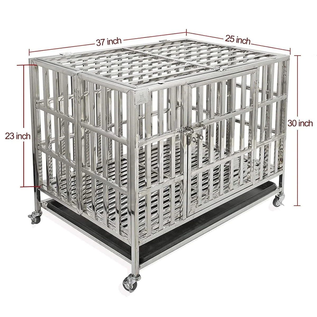 Dog Cageステンレス【used】在庫❶ Stainless Steel Cage In Dog Cages & Crates for sale - eBay