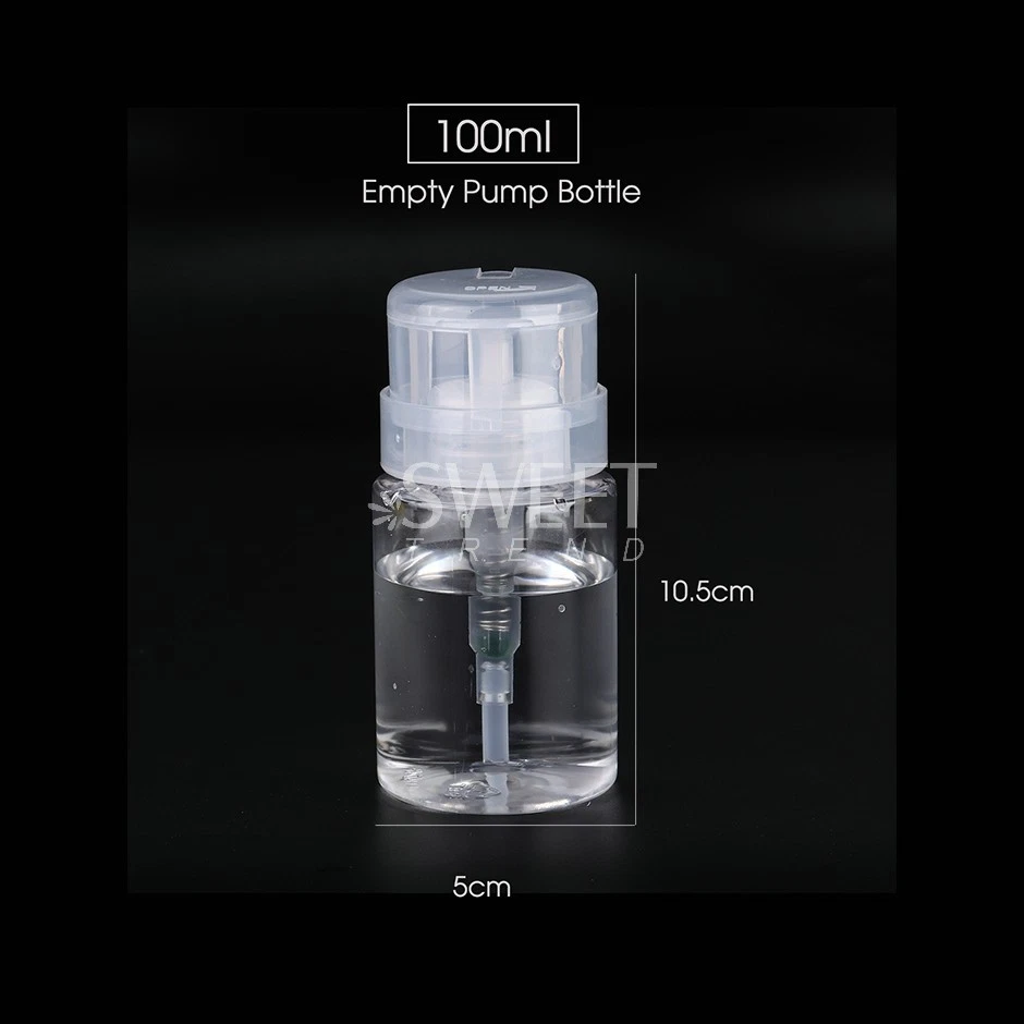 Flacon Pompe Vide 100ml Rechargeable – Distributeur Cleaner Démaquillant - Photo 2/4